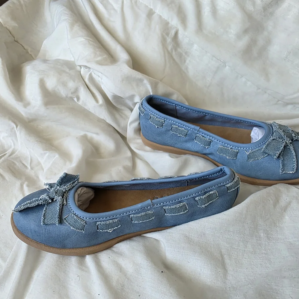 Blowfish Light Blue Denim Ballet Flats